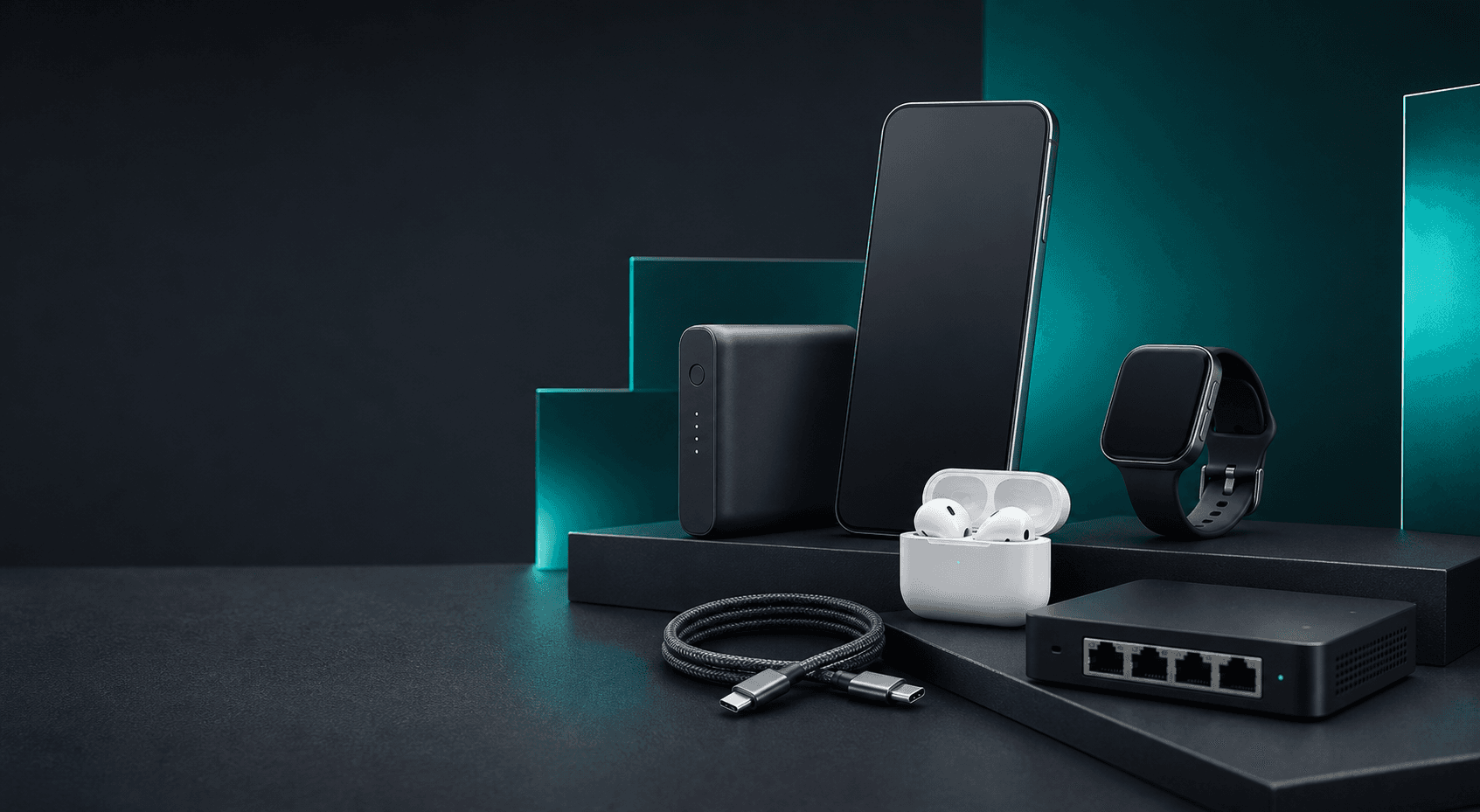Premium collection of modern electronics and mobile accessories